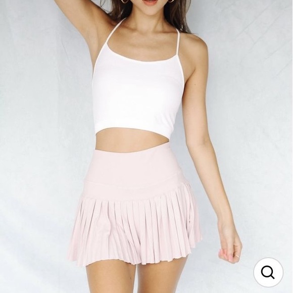 Gold Hinge Skirts Gold Hinge Viral Pink Mini Pleated Athletic Tennis Skirt Poshmark